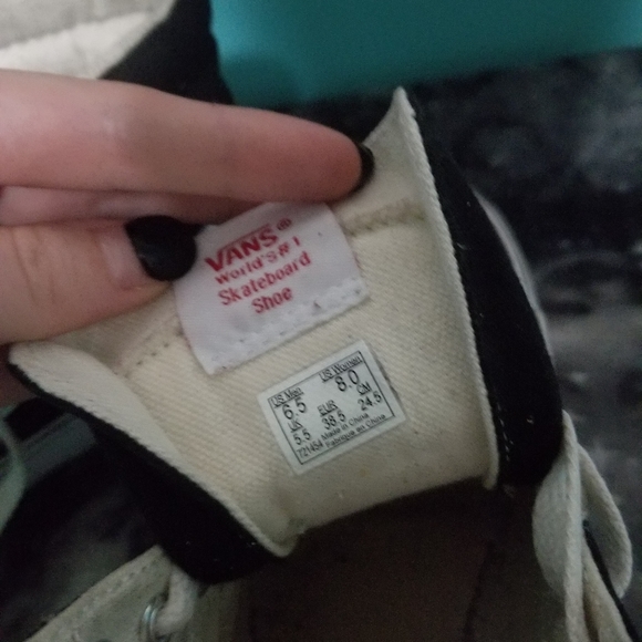 Vans platform black high tops W8 M6.5 - Picture 3 of 4